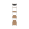Regał metalowy magazynowy 180x90x40 srebrny Rebel